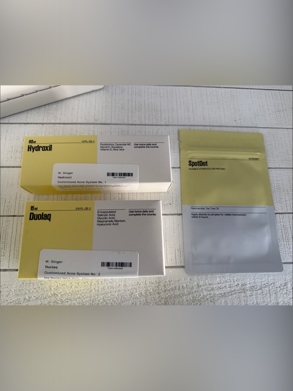 Customized Acne System Kit - Yellow/White